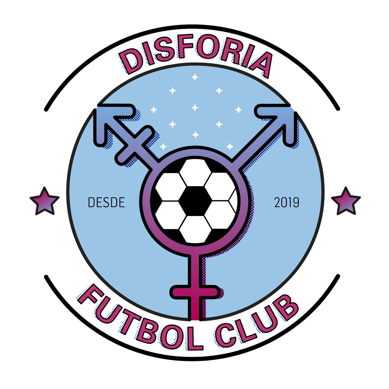 Disforia FC football branch logo