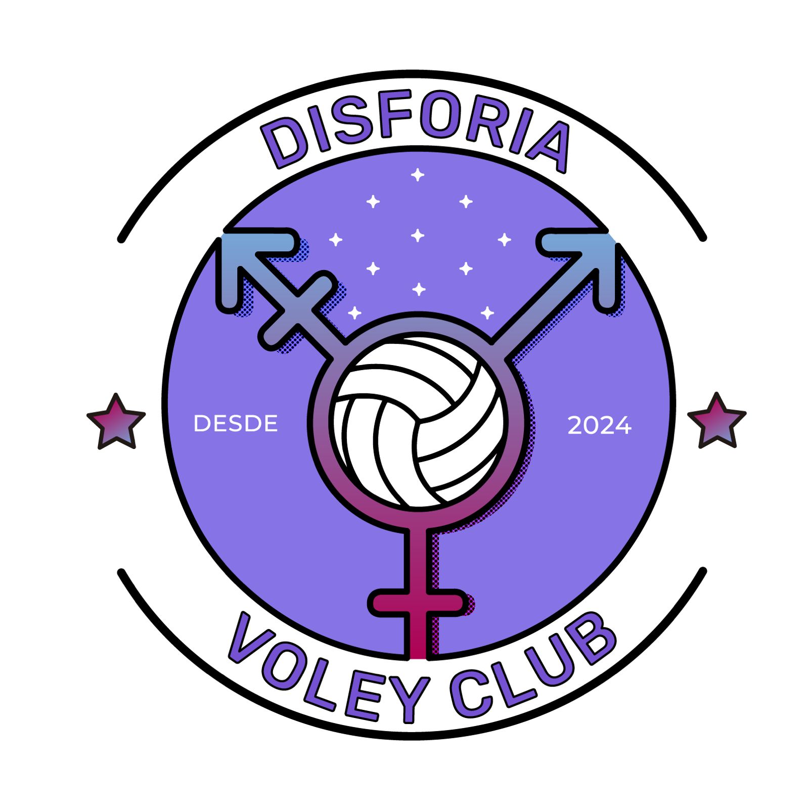 Disforia FC volleyball branch logo